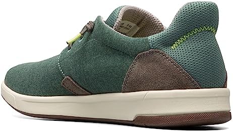 Florsheim Crossover Canvas Elastic Lace Slip-On Sneaker Green Canvas 7.5 W (3E) | Image 4