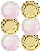 Talking Tables We Heart Pink Party Plates (2 Designs) for a Birthday or Tea Party, Pink & Gold (12 Pack)