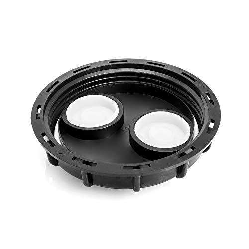 QWORK IBC Tote Lid Cover, 6.5" IBC Tank Water Liquid Tank Cap with Double Vent Hole for Chemical, Food, Industries Storage by QWORK - Image 2