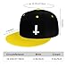 Demonic Inverted Cross Kids Trucker Hat Fashion Outdoor Sports Baseball Caps for Boys Girls Yellow