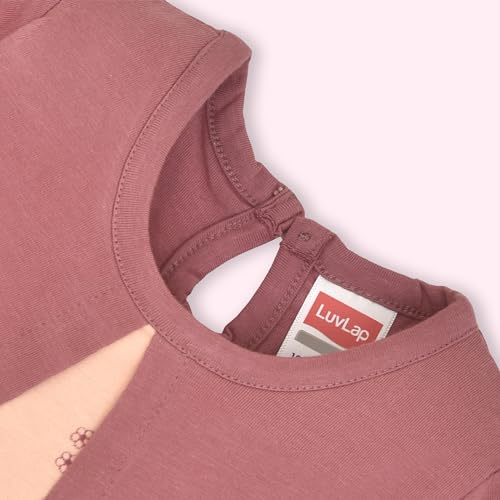 Image of LuvLap Baby Girls 100% Cotton Full Sleeve Girl Frock, Pack of 02
