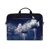 blitzeinschlag neben menschen ❣ Multifunktionale leichte Laptops Sleeve: Computer-Tasche insgesamt drei Grids.2-Wege zu tragen: bieten einen abnehmbaren Schultergurt, kann als Umhängetasche oder Handtasche Basis auf Ihren Bedarf verwendet werden.