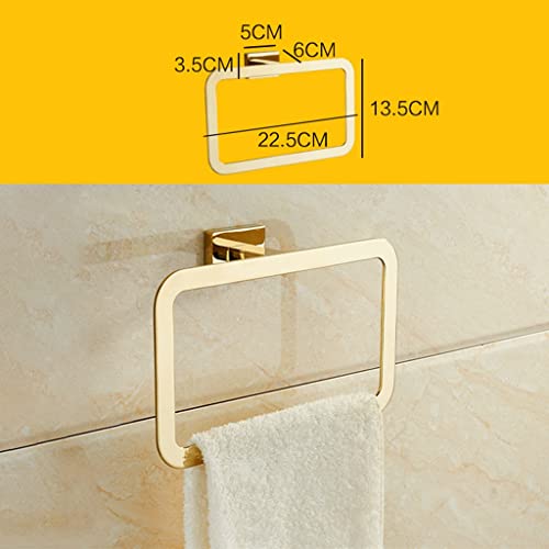 Porte-serviettes de bain carré support mural suspendu accessoires