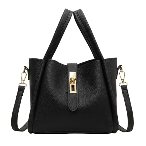 Women Trendy Bucket Bag Vintage Elegant Crossbody Bag Vegan Leather Tote Bag Hobo Shoulder Handbags Cluth Purse