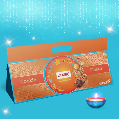 Image of Unibic Cookie Fiesta, Gift Hamper for Festivals, Sweet Gourmet Delicacies, Corporate Gifting for Employees, Friends and Family,Assorted,500 Gm