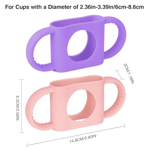NiHome 2PCS Silicone Cup Grip for Owala Zak Stanley 12-15oz, Dual Handles - image 7