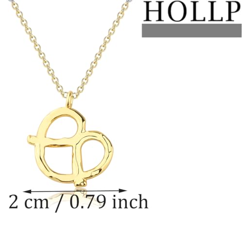 Pretzel Heart Necklace Pretzel Food Jewelry Pretzel Charm Necklace Gift for Her2