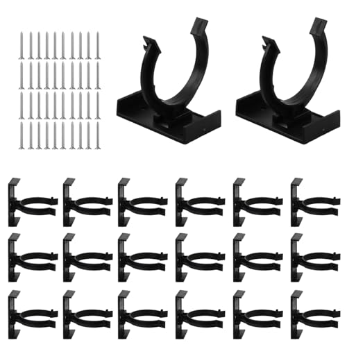 20 Piezas Clips para Zócalo de Cocina, Fijación para Patas de Muebles de 40-45 mm con 40 Tornillos, Soportes Resistentes para Zócalos de Cocina o Baño