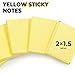 M&G 36 Pads Sticky Notes 1.5x2 Inch, Yellow Color, 70 Sheets/Pad, Easy to Stick Self-Stick Note Pads, Perfect for Home, Office, School, and Planner Use（YS-708