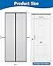 Gecork Magnetic Screen Door, Pet & Kid Friendly Screen Door Mesh, Easy Install with Tools, Durable Mesh for Patio & Sliding Doorway, Hands Free Ventilation & Light Permeable, 38IN x 82IN