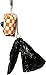Tennessee Checkerboard Dog Waste Bag Holder, Orange and White, Leash Clip, Zippered Carrier, Poop Bag Dispenser