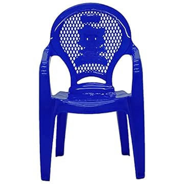 Cadeira Plástica Monobloco com Braços Infantil Estampada Catty, Tramontina, Azul