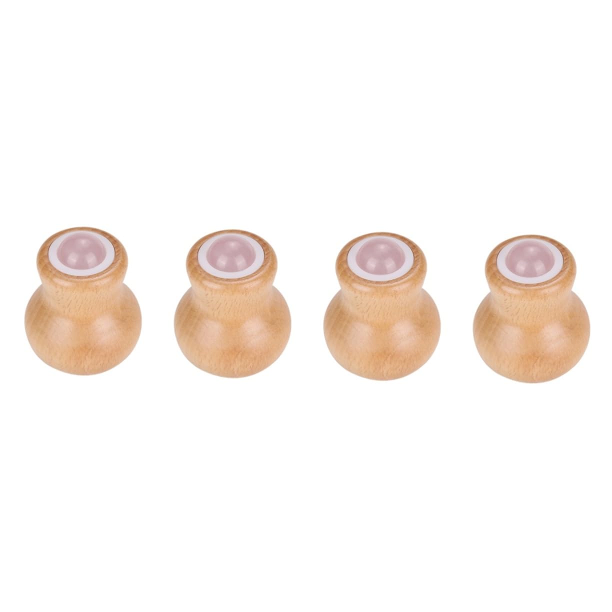 Lot De 4 Rouleaux De Jade Pour Le Soin Du Visage Pour La Relaxation Et Les Yeux