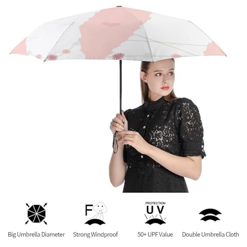 Parapluie pliable coupe-vent motif lama imperméable et robuste - 4