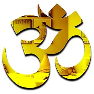 VAH-Kya Bat Hai !! mandir Sticker, Pooja mandir Stickers, Stickers for mandir, Sticker for mandir, om Wall Decor, om, subh labh for Door Entrance, shubh labh (OM Meditation Arcylic Sticker)