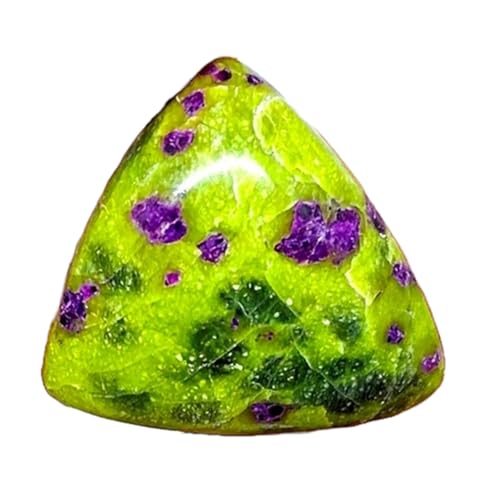 Atlantisite naturelle cabochon triangle 20mm pour créer un bijou porte-bonheur unique