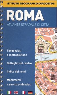 Spiral-bound Roma: Atlante Stradale di Citta / Rome: City Atlas Book