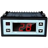 Termostato controlador de temperatura dual digital con sensores independientes y modos de refrigeración de calefacción, programable para acuario, incubadora, terrario, fermentación e sistemas