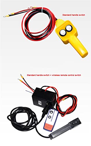 Image of Car Electric Winch Car Winch Off-Road Vehicle Electric Winch Traction Hoist (2000lb)