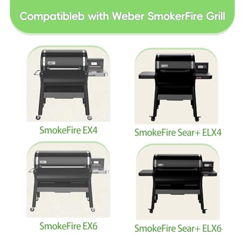 SafBbcue 2PCS Glow Plug for Weber SmokeFire EX4/EX6/EPX6 Wood Pellet Grills, Replaces for Weber 7009 Part, Replacement Weber Smoke Fire Grill Glow Plug, Sliver