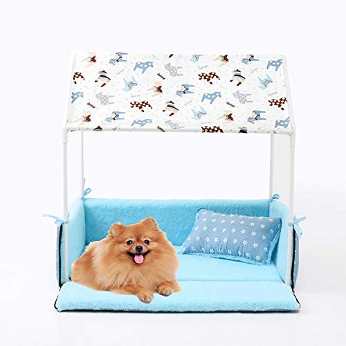 Maison pour Animaux Amovible | Lit Chien et Tente Niche Chat Lavable avec Tapis Chaud