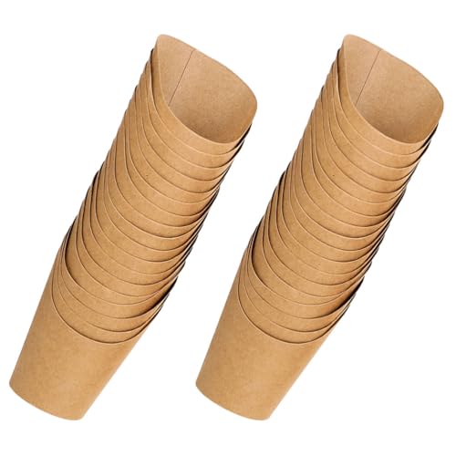 Boîtes à goûter en papier kraft marron RUNROTOO pour snacks bonbons et contenants fête