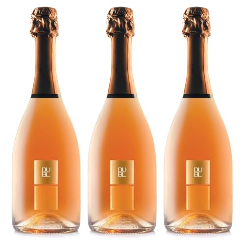 Feudi di San Gregorio | DUBL Vino Spumante Aglianico Rosè | Vino Rosè 3° Edizione | Confezione da 3 Bottiglie da 750ml