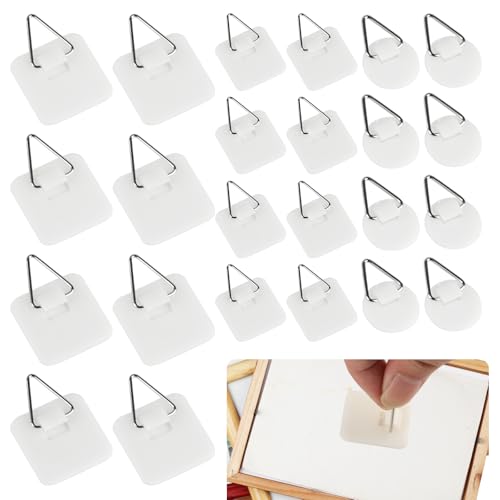 45 Pcs Crochet Adhesif Mural, Accroche Tableau Adhesif, Attache Cadre Adhésif, Accroche Tableau Mural Invisibles sans Percer Crochet Autocollant pour Suspension de Photos Tableaux