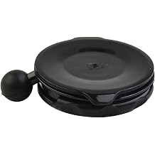 Black Suction Cup Car Mount for TomTom GPS Fits Go Live 800-825, Start 20-60, Via 100-1600 Series 16mm Connector Holder for Windshield