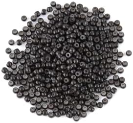 1000pcs/lot 3.0mm Silicone Nano Rings Hair Extension Nano Beads Silicone Lined Nano Rings Micro Rings Beads Links for Hair Extensions (Brown)