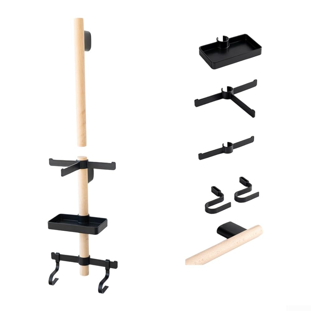 Soporte vertical de bicicletas para ahorrar espacio en pared con estantería deslizante ABS
