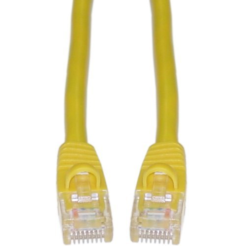 Offex Cat 5e Yellow Ethernet Patch Cable, Snagless/Molded Boot, 1.5 Foot
