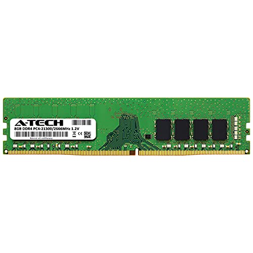 A-Tech 8Gb Ddr4 2666 Mhz Udimm Pc4-21300 (Pc4-2666V) Cl19 Dimm Non-Ecc Desktop Ram Memory Module #TOP1