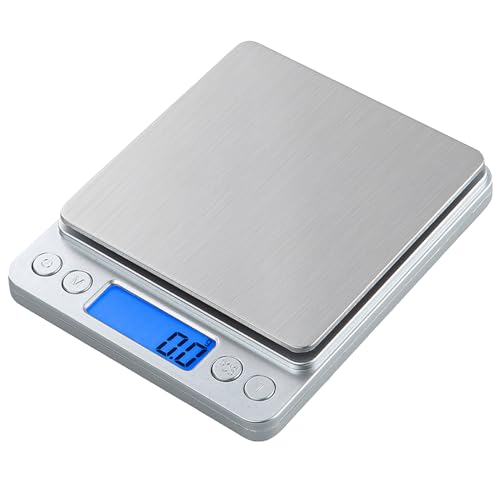 Small Digital Scale,3kg/0.1g,Kitchen Scale,Food Scale,with Blue B...