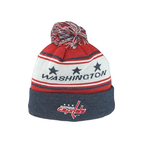 Washington Capitals NHL Officially Licensed Beanie Pom Finish Line