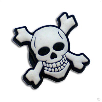 Skull - style your crocs shoe charm #1281, Clogs stickers | fun Clip