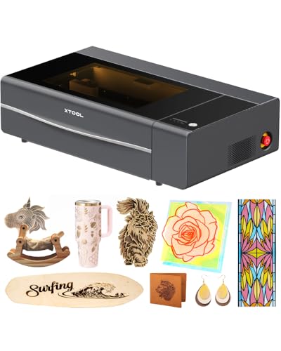 XTool P2S 55W CO2 Láser Cutter Grabador y Cortador Inteligente 16MP Doble Cámara 3D en Superficies