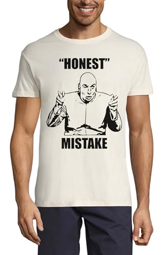 T-shirt humour Honest Mistake col rond en coton idéal pour les sorties décontractées