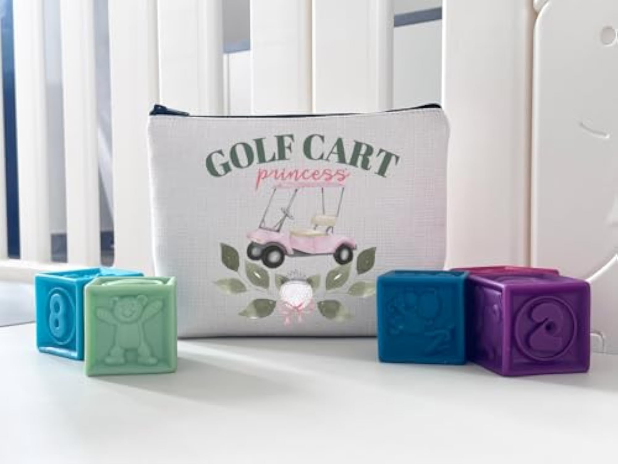 Golf Cart Princess Makeup Bag, Gift for Her