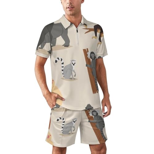 Costume de sport à motif singe idéal pour vos moments de détente à la maison