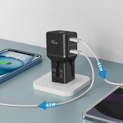 Celly MULTIPLUGSL45W Caricabatterie Per Dispositivi Mobili Cuffie, Smartphone, Tablet Nero Ac Ricarica Rapida Interno - 13