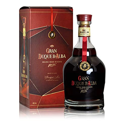 Gran Duque de Alba | Brandy de Jerez | mind. 10 Jahre gereift | Mehrfach ausgezeichneter Brandy u.a mit Gold bei der San Francisco World Spirits Competition | 700ml | 40 % Volume