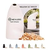 mockins Easy to Use Ceramic Salt Inhaler and Includes Pure Himalayan Pink Salt - White Color | Asthma and Allergy Relief