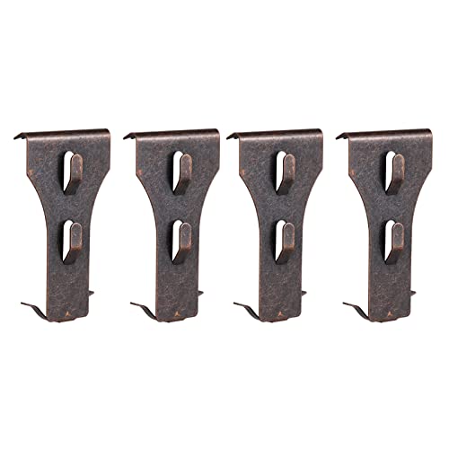 Image of Hook, 4 PCS Brick Hook Clip Outdoor Hanging Hooks for 60-70mm Brick in Height No Drilling Sliding Brick Hanger Clips for Festival Birthday Decoration