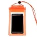 Produktbild LovelysunshiDEany 5,5-Zoll-Handy wasserdichte Tasche wasserdicht PVC transparent wasserdicht staubdicht Handyhülle Unterstützung Sensitive Touch - Orange