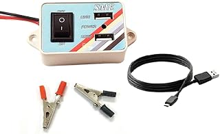 (1 Pc) 12v-24v 2 USB Mobile Phone Charger Auto Motorcycle for Bike, Car, Truck, Minibus 12v etc with Charging Cable and Ba... Price In India