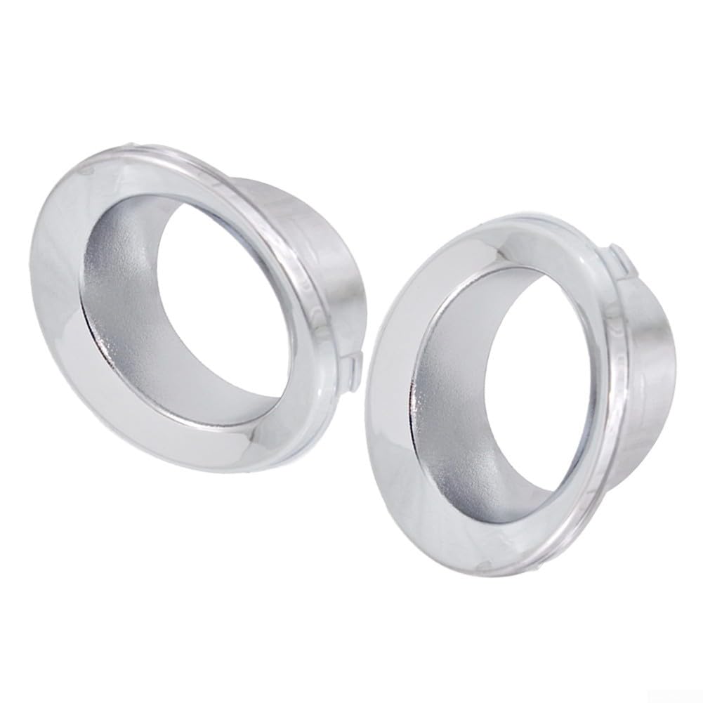 Guarnizione per Fendinebbia Cromata per Cerchio per Mini Cooper Base 2005-2008, Copertura Paraurti Anteriore Sinistra e Destra, Set di Sostituzione OE 51117127941 51117127942 in Plastica