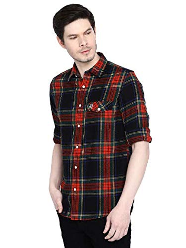 Image of Giordano Men's Cotton Slim fit Casual Shirt