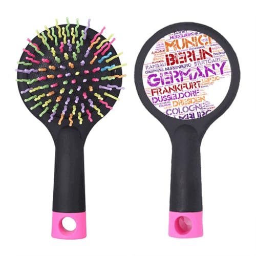 Brosse à cheveux démêlante à coussin d'air motif carte d'Allemagne