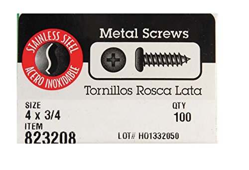 Vis tôle Hillman 823208 pour fixer bardage et plaques de métal sans rouille